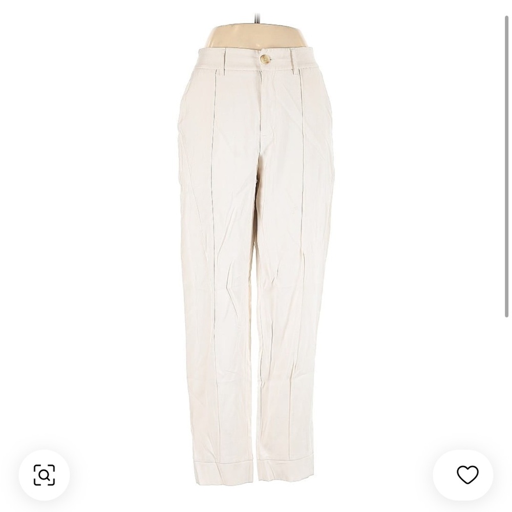 Women's High-Rise Slim Fit Effortless Pintuck Ankle Pants - A New Day